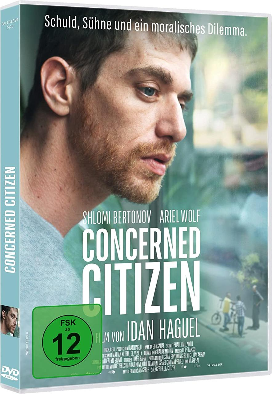 DVD-Hülle mit einem Männergesicht. Titel: Concerned Citizen.