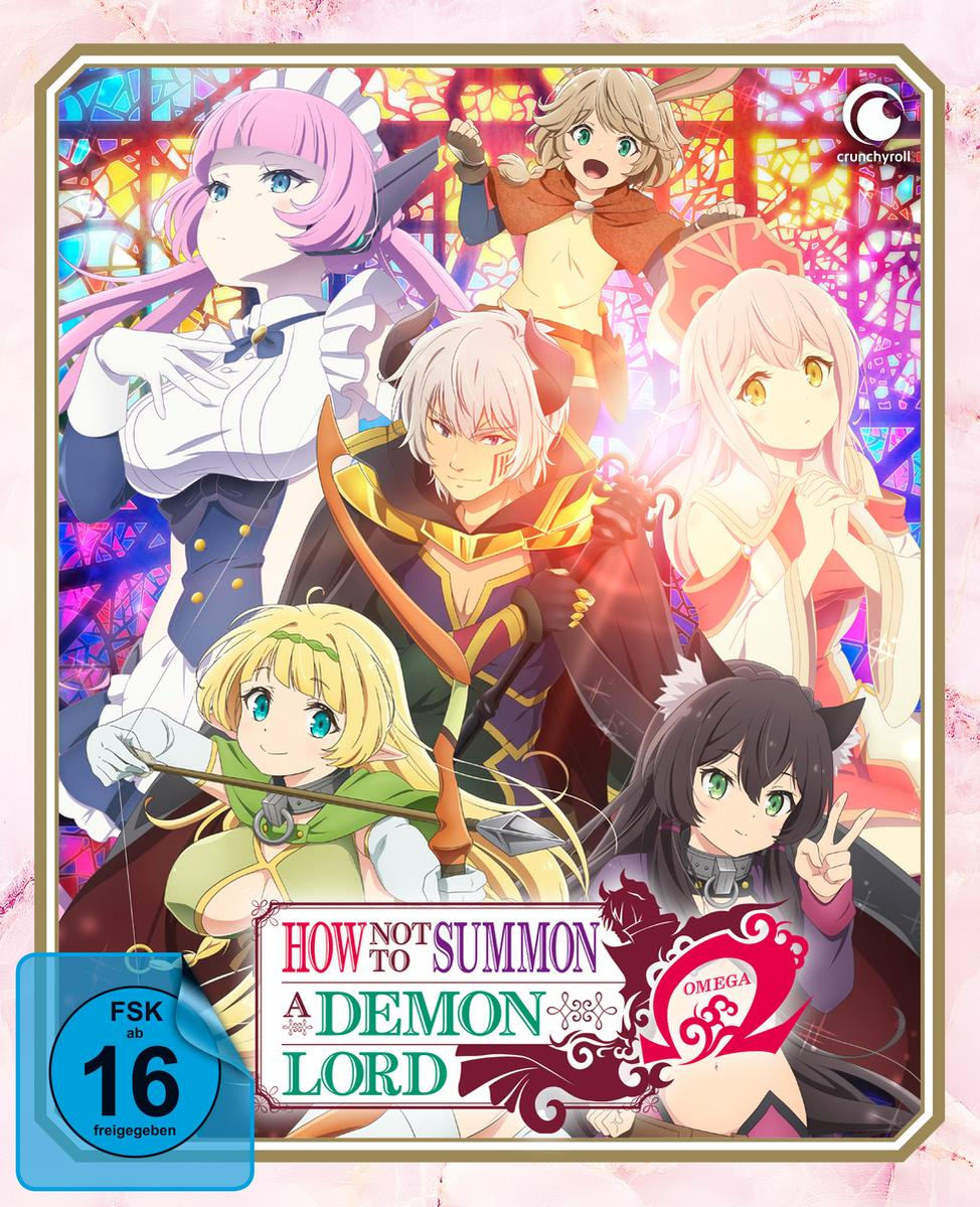 Anime-DVD-Cover mit mehreren Charakteren, rosa und weißem Hintergrund und japanischem Text.