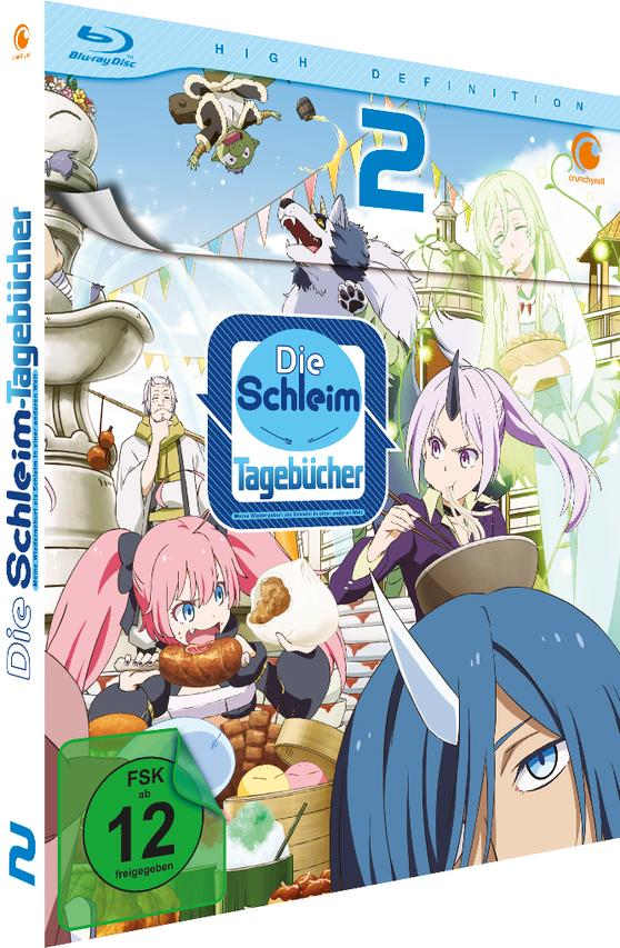 DVD-Hülle von Die Schleim-Tagebücher mit Anime-Figuren auf weißem Grund.