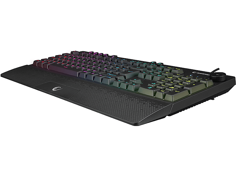 RAMPAGE KB-GX65 Simula USB RGB Aydınlatmalı 4 Makro Tuşlu Bilek Destekli Gaming Oyuncu Klavyesi Siyah_4