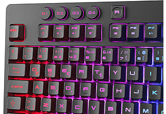 RAMPAGE KB-GX65 Simula USB RGB Aydınlatmalı 4 Makro Tuşlu Bilek Destekli Gaming Oyuncu Klavyesi Siyah_6