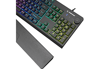 RAMPAGE KB-GX65 Simula USB RGB Aydınlatmalı 4 Makro Tuşlu Bilek Destekli Gaming Oyuncu Klavyesi Siyah_7