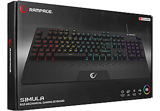 RAMPAGE KB-GX65 Simula USB RGB Aydınlatmalı 4 Makro Tuşlu Bilek Destekli Gaming Oyuncu Klavyesi Siyah_8