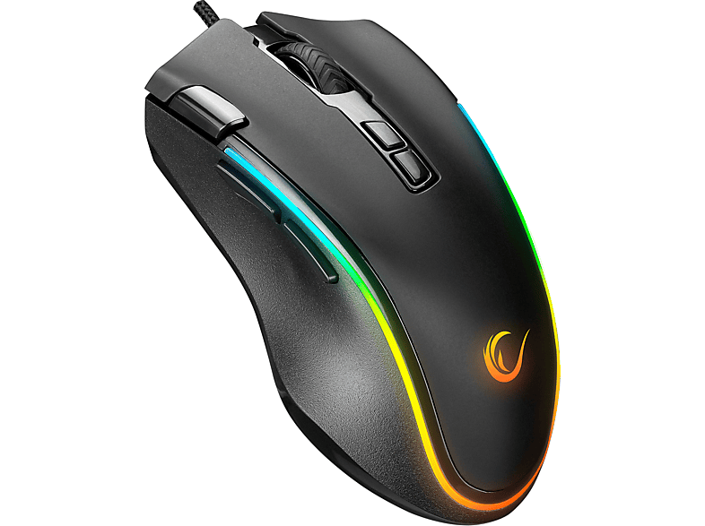 RAMPAGE SMX-G72 GreedyY 8 Tuşlu Double Click RGB Makrolu 7200dpi Gaming Mouse Siyah_1