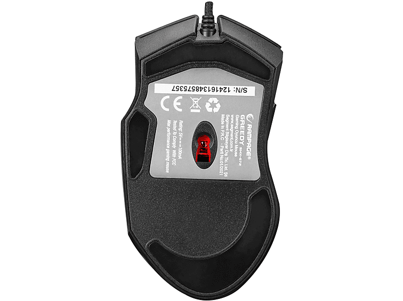 RAMPAGE SMX-G72 GreedyY 8 Tuşlu Double Click RGB Makrolu 7200dpi Gaming Mouse Siyah_6