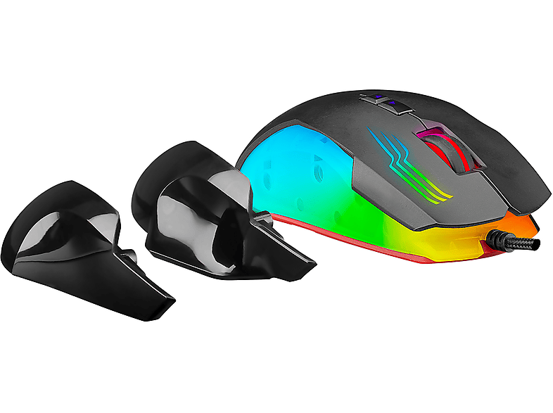 RAMPAGE SMX-G38 Claw Usb 7 Makro Tuşlu 7200dpi RGB Ledli Gaming Oyuncu Mouse Siyah_2