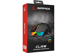 RAMPAGE SMX-G38 Claw Usb 7 Makro Tuşlu 7200dpi RGB Ledli Gaming Oyuncu Mouse Siyah_8