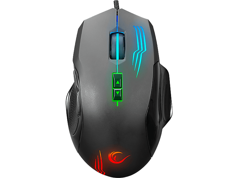 RAMPAGE SMX-G38 Claw Usb 7 Makro Tuşlu 7200dpi RGB Ledli Gaming Oyuncu Mouse Siyah_0