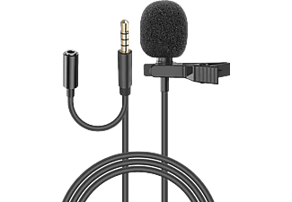 SNOPY SN-MTK25 Tik-Tok, Akıllı Telefon ve Youtuber Kulaklık Çıkışlı Yaka Mikrofonu Siyah