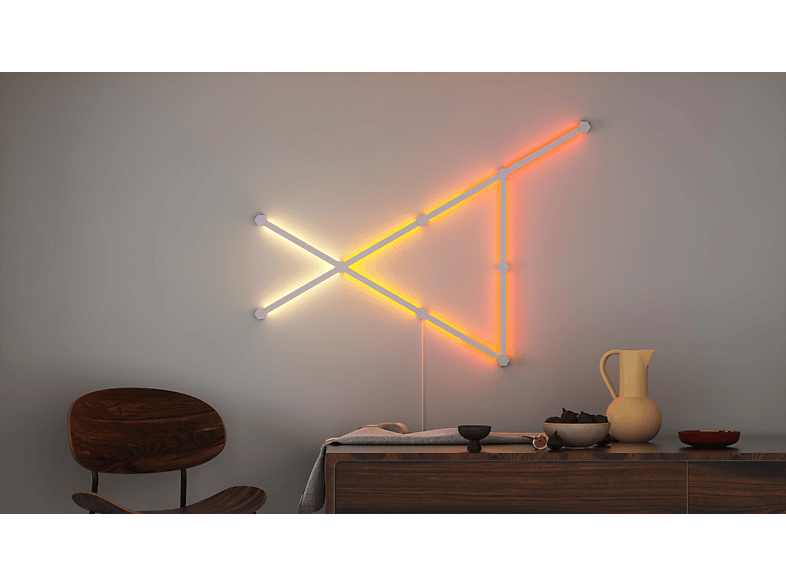 Thumbnail - NANOLEAF Lines Starter Kit - 9 PK Vernetzte Innenbeleuchtung multicolor, warmweiß, tageslichtweit