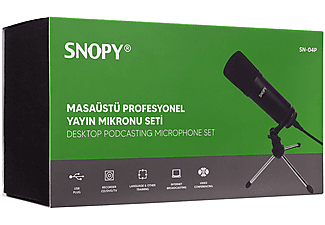 SNOPY SN-04P Çok Amaçlı Profesyonel Masaüstü Mikrofon Kiti Siyah_6