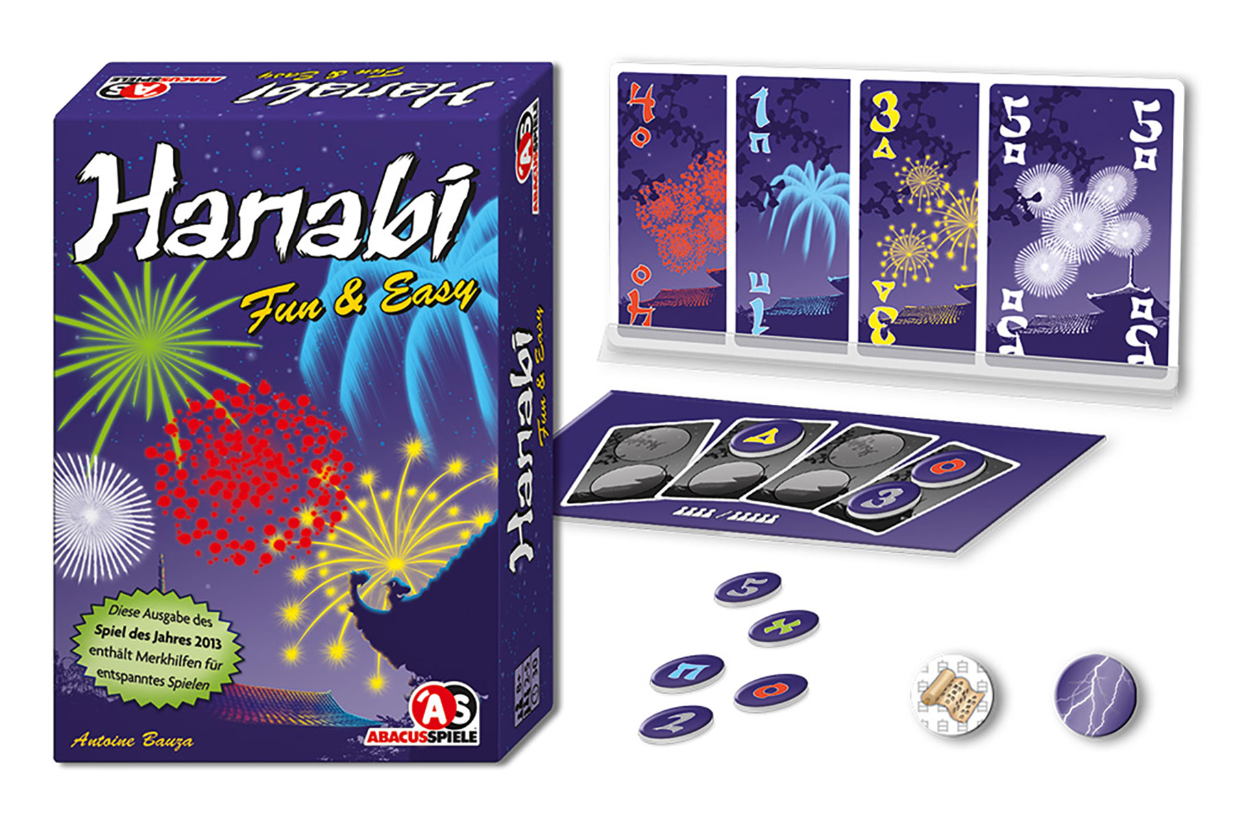 Hanabi & Mehrfarbig Fun Kartenspiel ABACUSSPIELE Easy