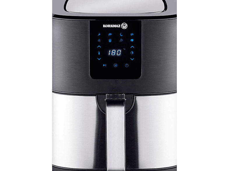 KORKMAZ A888 Air Max 6.5l 1700 W Air Fryer Fritöz Inox Siyah_1