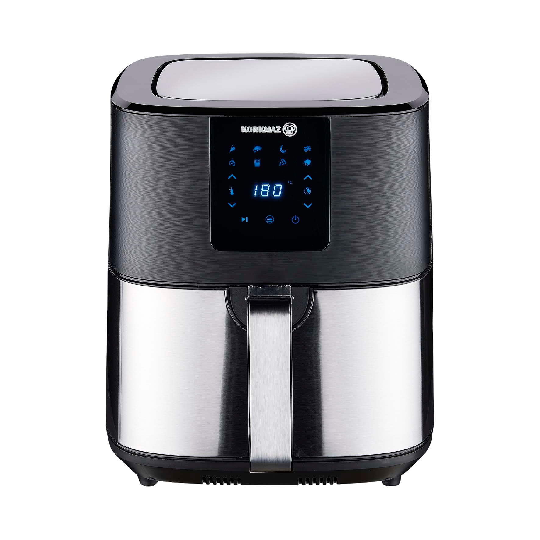 KORKMAZ A888 Air Max 6.5l 1700 W Air Fryer Fritöz Inox Siyah