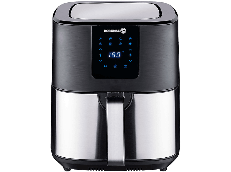 KORKMAZ A888 Air Max 6.5l 1700 W Air Fryer Fritöz Inox Siyah_0