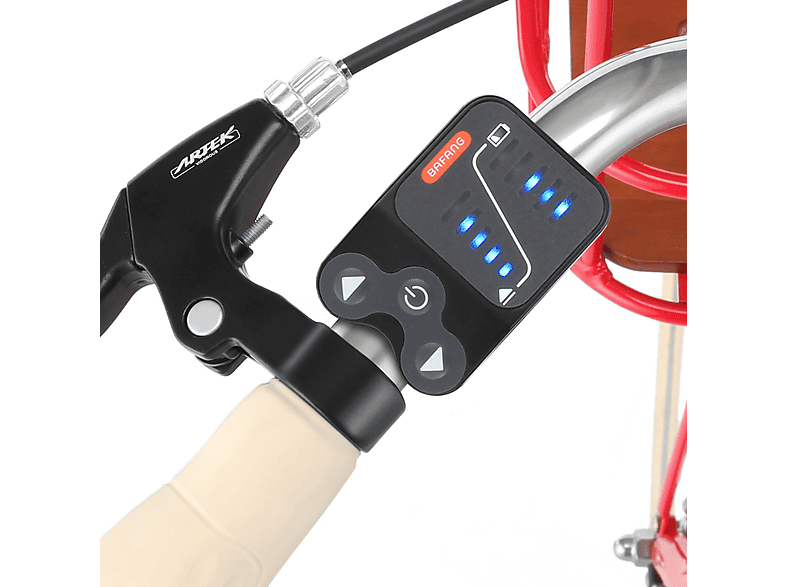 FISCHER Cita Retro 2.0 Citybike (Laufradgröße: 28 Zoll, Rahmenhöhe: 48 cm, Damen-Rad, 418 Wh, Rot glänzend)