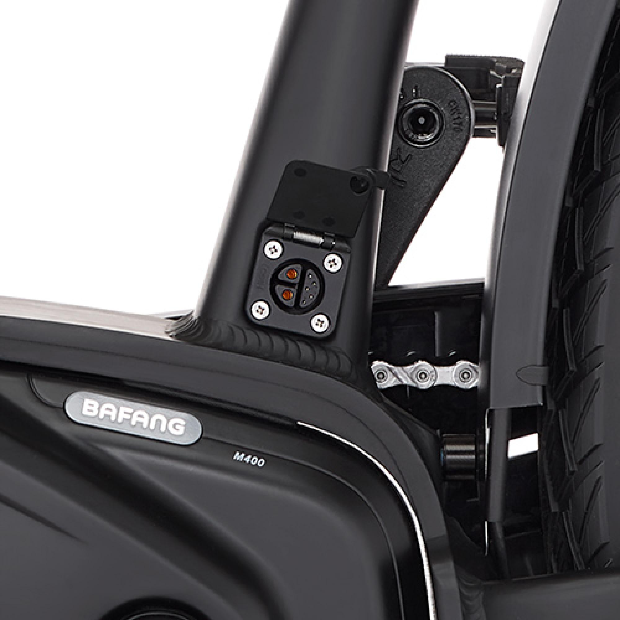 FISCHER Viator 4.2I Trekkingrad (Laufradgröße: 28 Zoll, Rahmenhöhe: 50 cm, Damen-Rad, 711 Wh, Schwarz matt)
