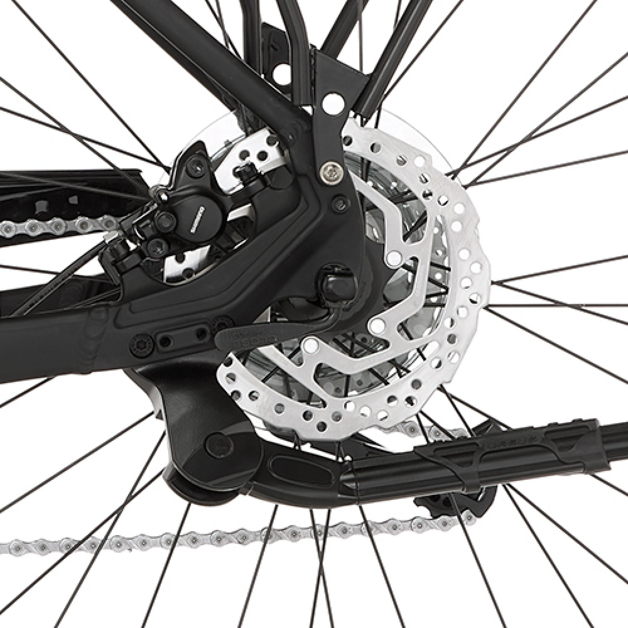 FISCHER Viator 4.2I Trekkingrad (Laufradgröße: 28 Zoll, Rahmenhöhe: 50 cm, Damen-Rad, 711 Wh, Schwarz matt)