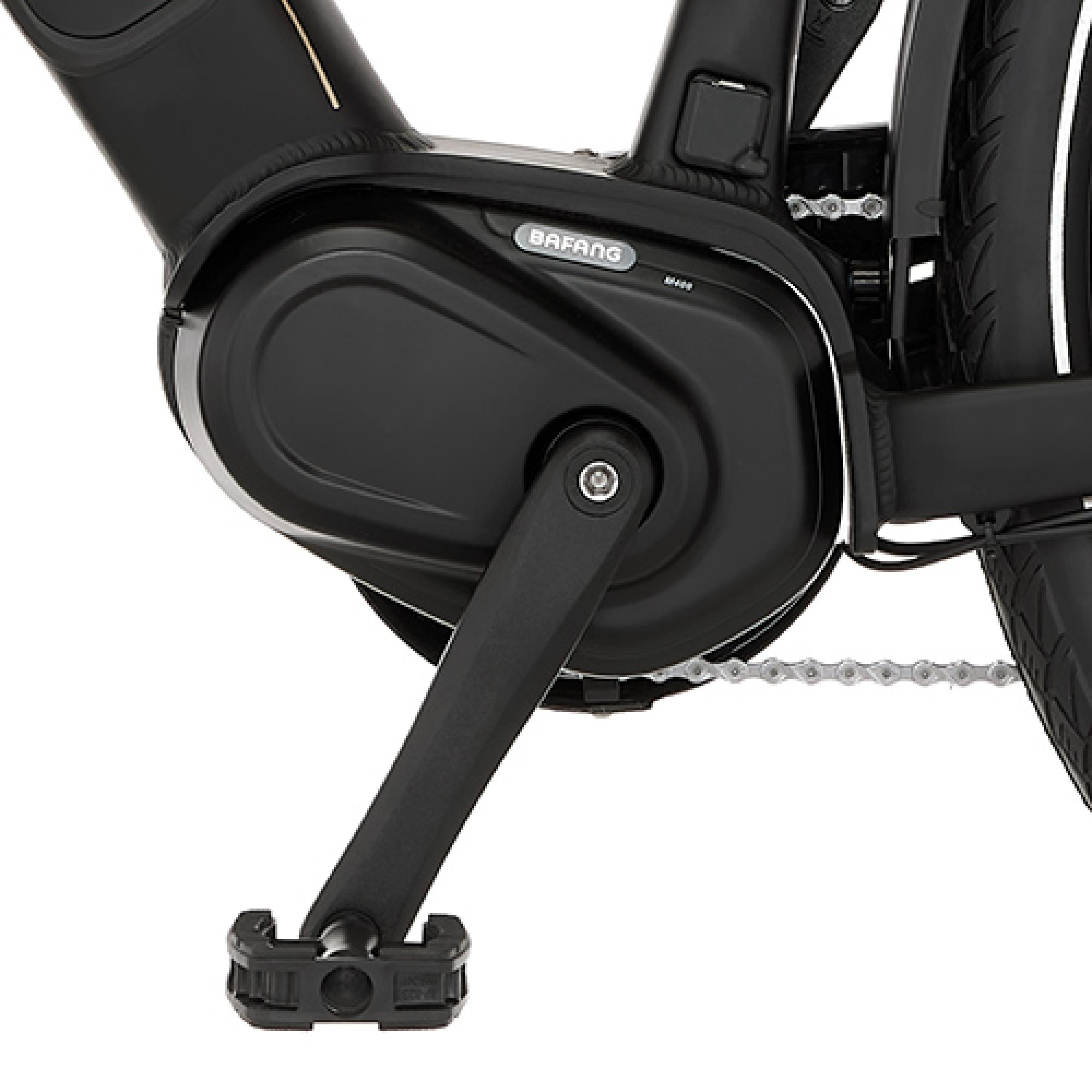 FISCHER Viator 4.2I Trekkingrad (Laufradgröße: 28 Zoll, Rahmenhöhe: 50 cm, Damen-Rad, 711 Wh, Schwarz matt)