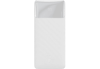 BASEUS Bipow Overseas Edition 10.000 mAh 15W Digital Display Taşınabilir Şarj Cihazı Beyaz_0