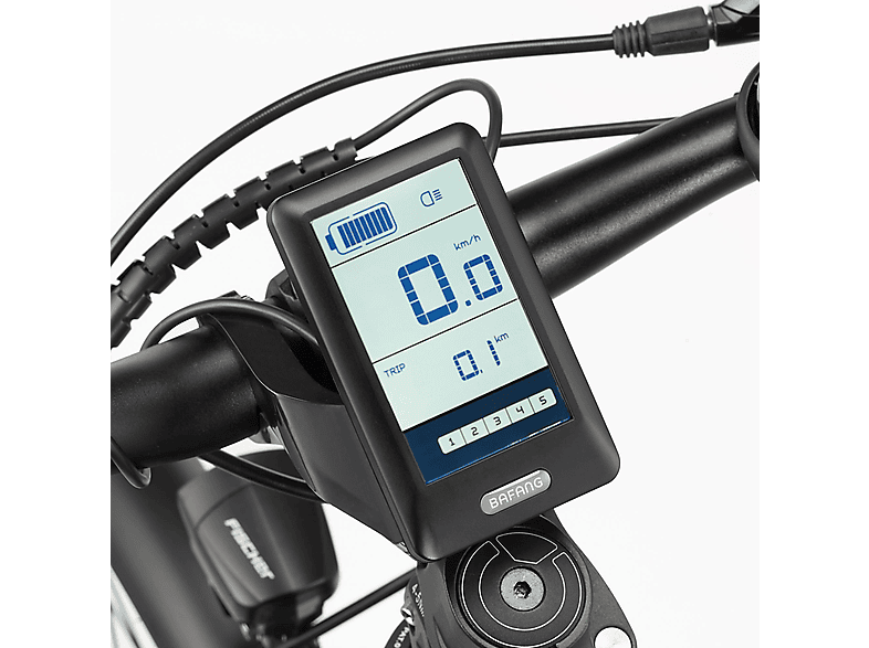 FISCHER VIATOR ETH 1861 Trekkingrad (Laufradgröße: 28 Zoll, Rahmenhöhe: 55 cm, Herren-Rad, 627 Wh, Schwarz matt)