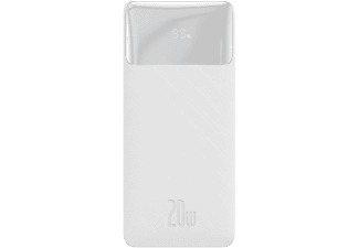 BASEUS Bipow Overseas Edition 20.000 mAh 20W Digital Display Taşınabilir Şarj Cihazı Beyaz