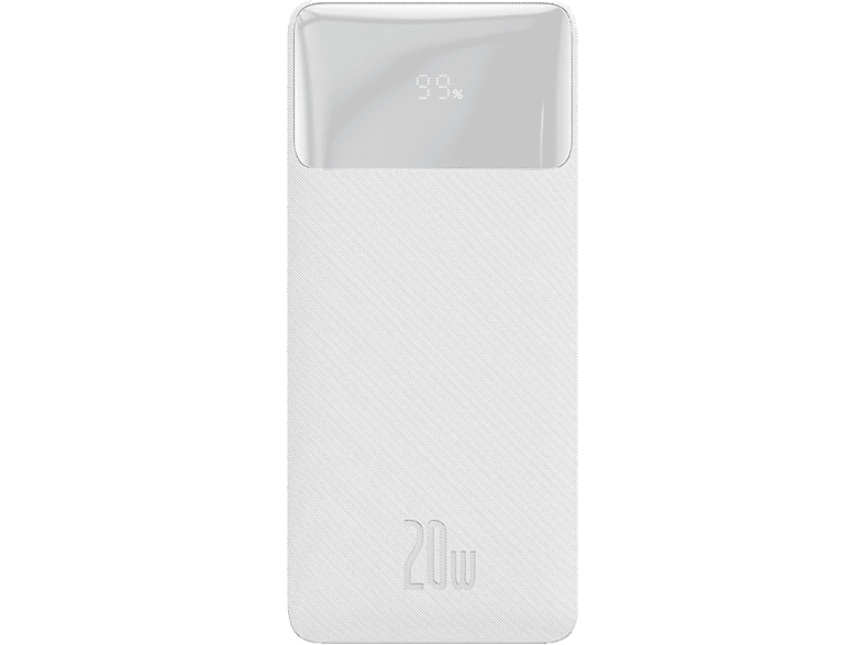 BASEUS Bipow Overseas Edition 20.000 mAh 20W Digital Display Taşınabilir Şarj Cihazı Beyaz