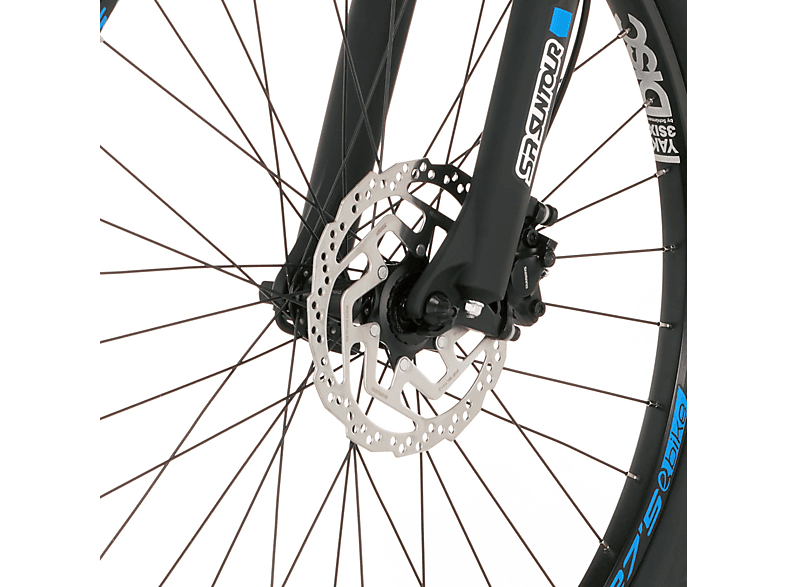 FISCHER Montis 2.1 Mountainbike (Laufradgröße: 29 Zoll, Rahmenhöhe: 51 cm, Unisex-Rad, 557 Wh, Schwarz/Blau)