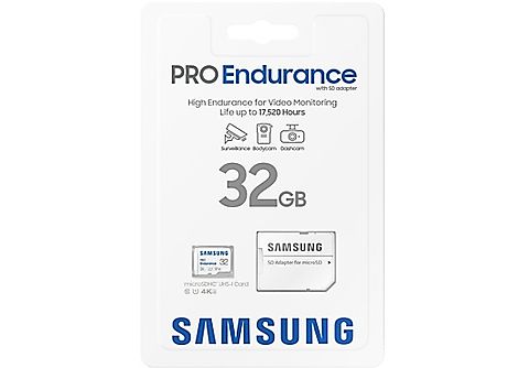 SAMSUNG Carte mémoire microSD Pro Endurance 32 GB V10 (MB-MJ32KA/EU)