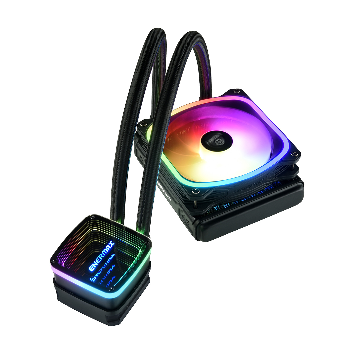 ENERMAX Aquafusion ADV 120 CPU Wasserkühlung, Schwarz ARGB