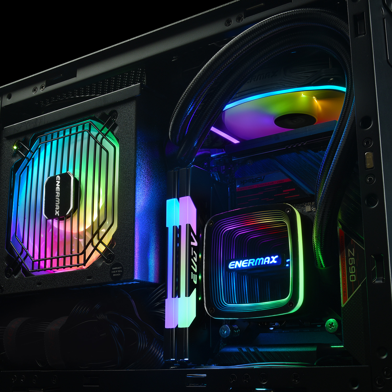 ENERMAX Aquafusion ADV 120 CPU Wasserkühlung, Schwarz ARGB