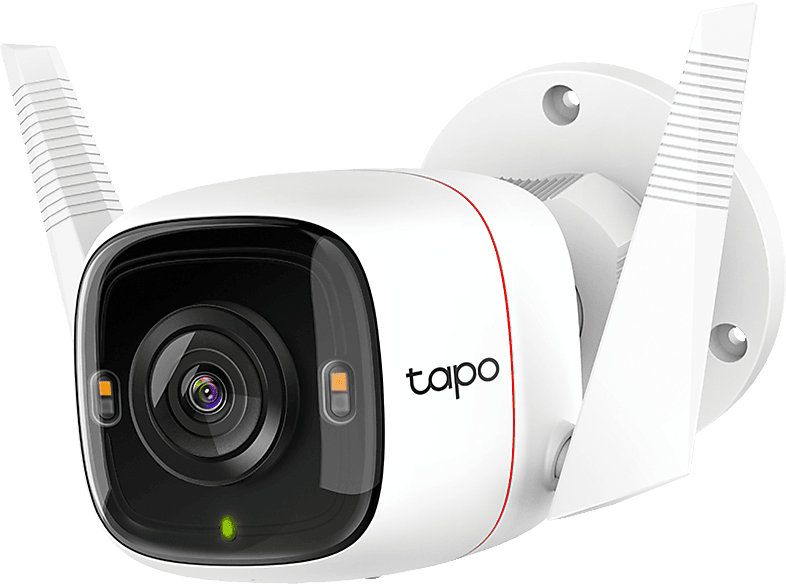 Cámara de vigilancia IP  TP-Link Tapo C320WS, 2K QHD, Sensor Nocturno,  IP66, Control por voz, Blanco