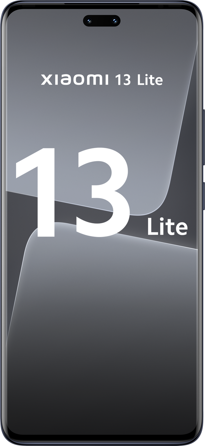 Un teléfono inteligente con una pantalla que muestra el logotipo Xiaomi 13 Lite.