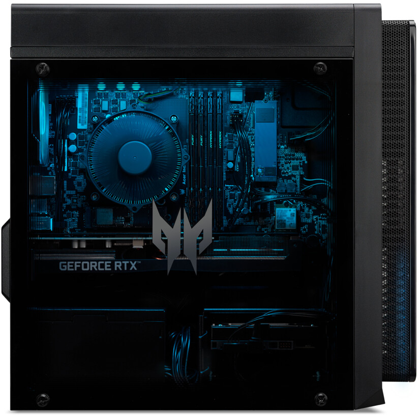 ACER Gaming PC Predator Orion 3000, i7-12700F, 32GB RAM, 1TB SSD, 1TB HDD, RTX 3070, Win11, Schwarz Gaming PC, Intel® Core™ i7-12700F Prozessor (25 MB Cache, bis zu 4.90 GHz), 32 GB RAM SSD, GeForce RTX™ 3070, Windows 11 Home, Schwarz