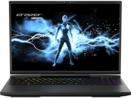 ERAZER Beast X40 (MD 62505) - Notebook videogiochi, 17 ", Intel® Core™ i9, 1 TB SSD, 32 GB RAM, NVIDIA GeForce RTX™ 4080 (12 GB, GDDR6), Nero