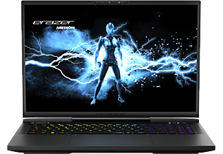 ERAZER Beast X40 (MD 62507) - Ordinateur portable de jeux, 17 ", Intel® Core™ i9, 2 TB SSD, 32 GB RAM, NVIDIA GeForce RTX™ 4090 (16 GB, GDDR6), Noir