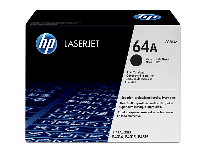 HP 64A Schwarz, Original LaserJet Tonerkartusche; Tonerpatrone