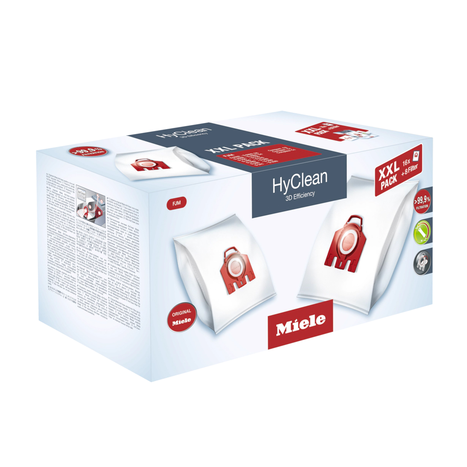 Sacchetti per la polvere Miele FJM XXL HyClean 3D