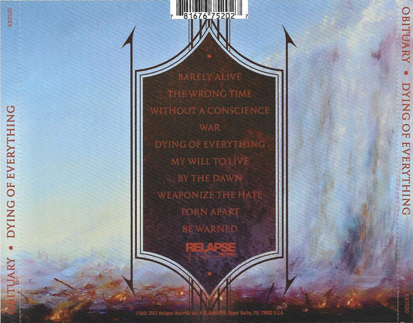 Obituary - Dying of Everything  - (CD)