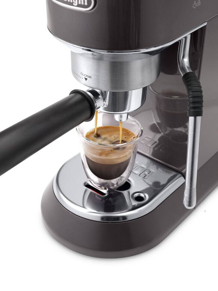 DELONGHI Dedica Arte EC885.GY Espressomaschine Grau metallic