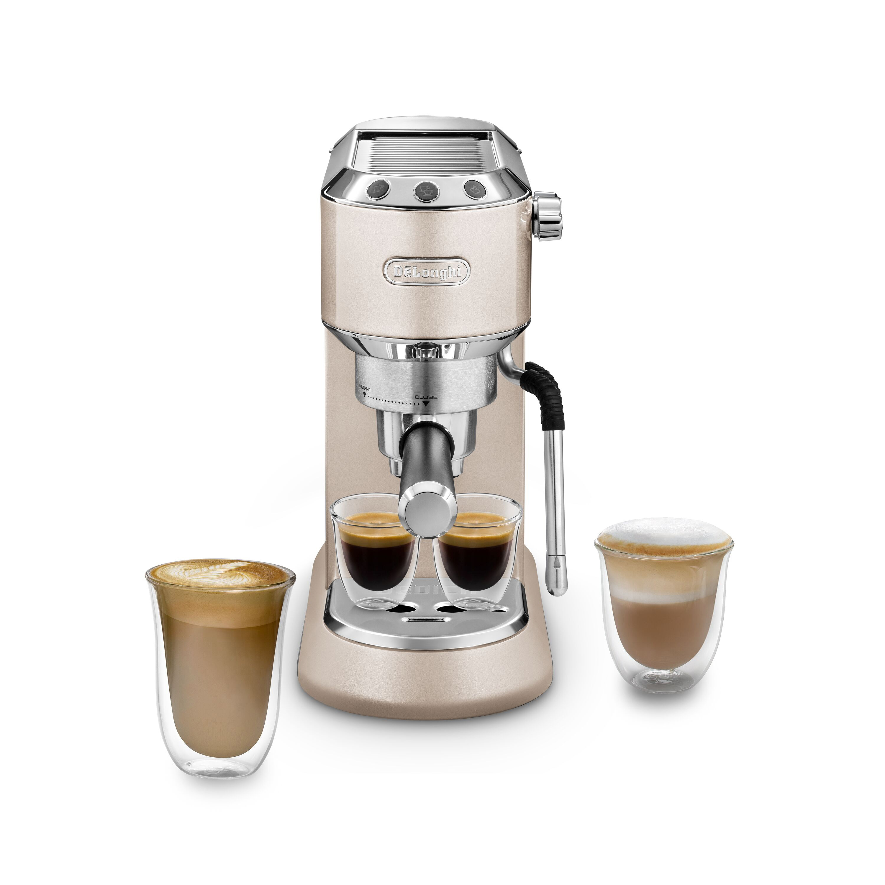 DELONGHI Dedica Arte EC885.BG Espressomaschine Beige metallic