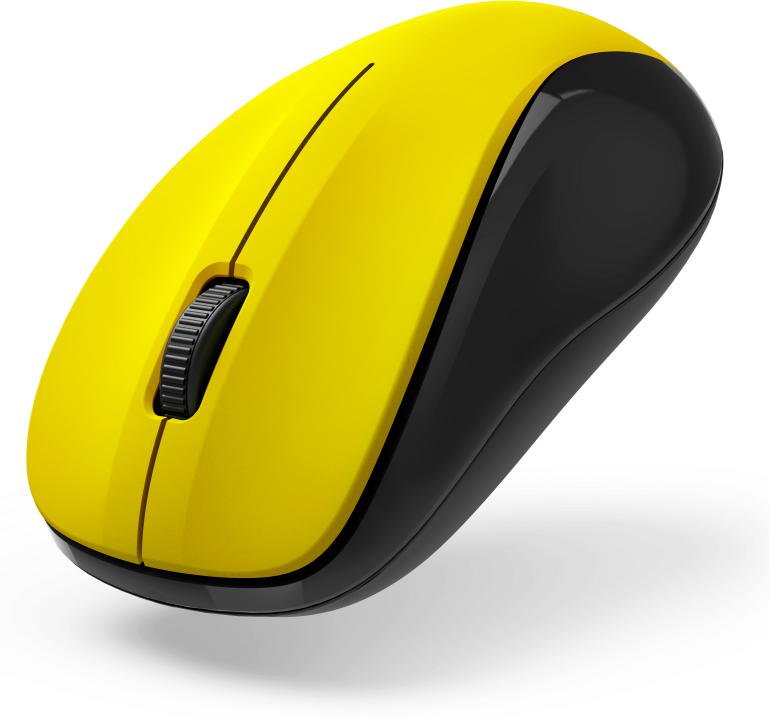 HAMA MW300 V2 vezeték nélküli optikai egér, sárga (173023)