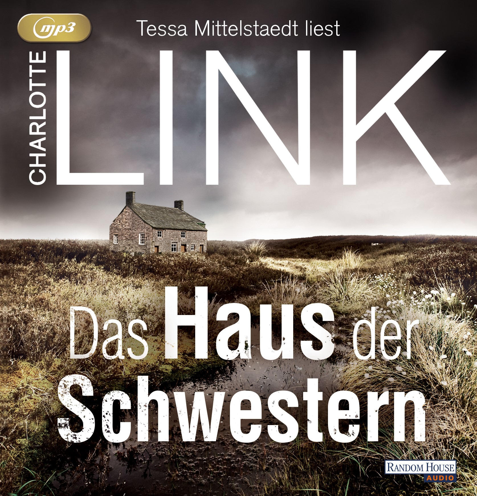 Buchcover mit einem Haus in einem Feld. Titel: Das Haus der Schwestern.