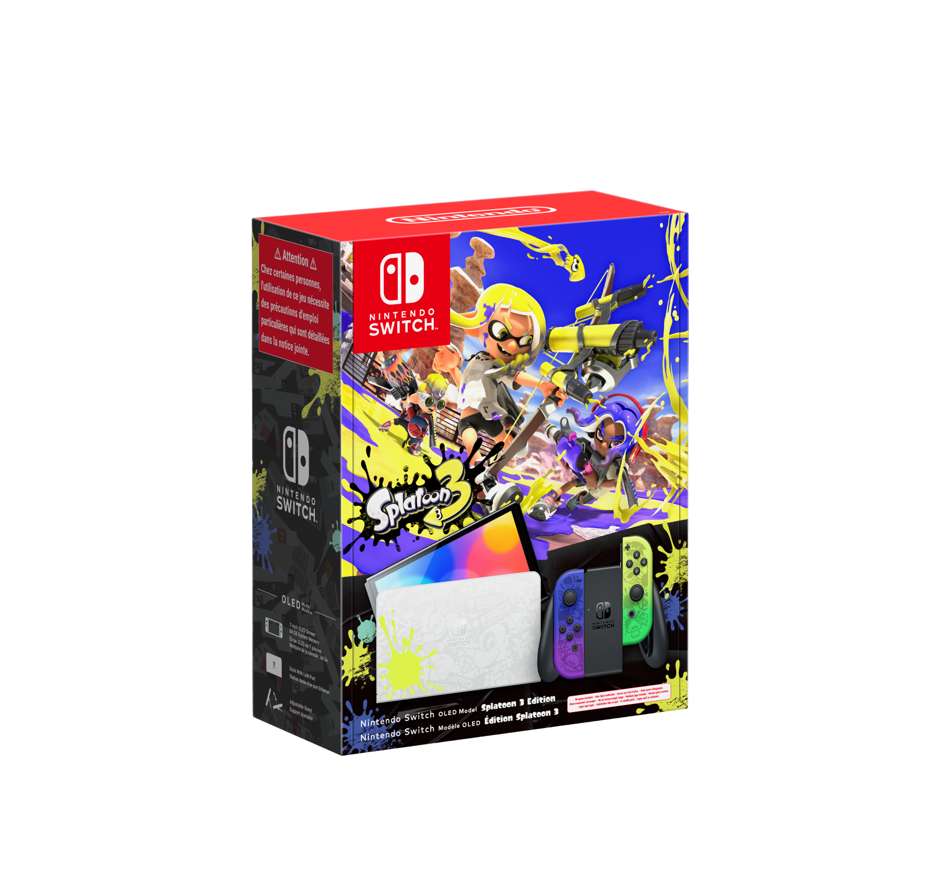 NINTENDO Switch OLED Splatoon 3 Edition Konsol Yeşil Mavi Fiyat