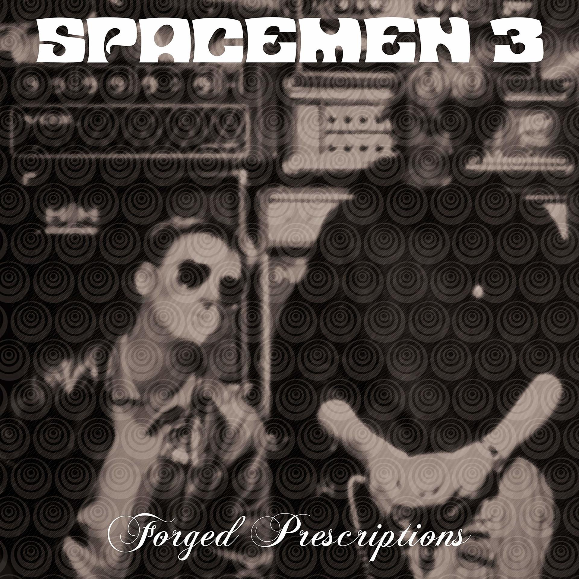Albumcover: Band in Schwarzweiß. Bandname oben. Vintage-Stil.