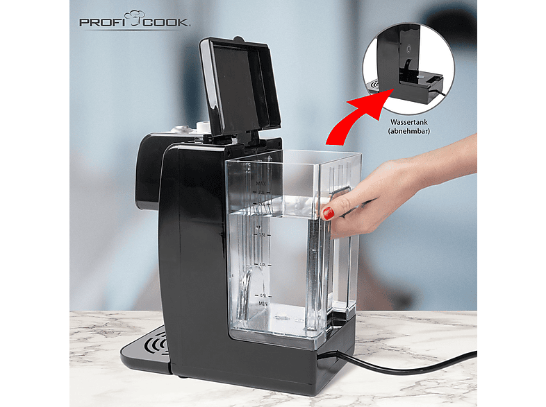 Profi Cook Heißwasserspender 2.2l Schwarz PC-HWS1168, Schwarz — Foto 3 von 5