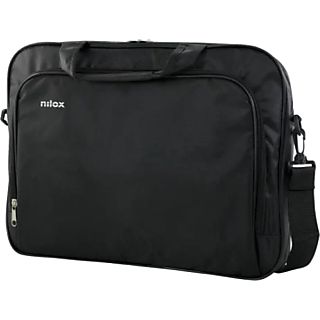 Maletín para portátil - Nilox Essential 2, Para 15.6", Poliéster, Negro