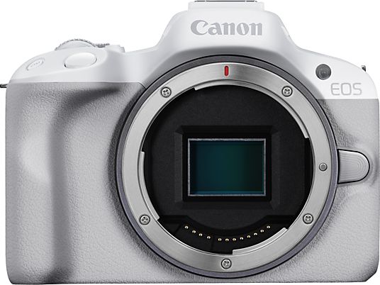 CANON EOS R50 Body + RF-S 18-45mm F4.5-6.3 IS STM - Appareil photo à objectif interchangeable Blanc