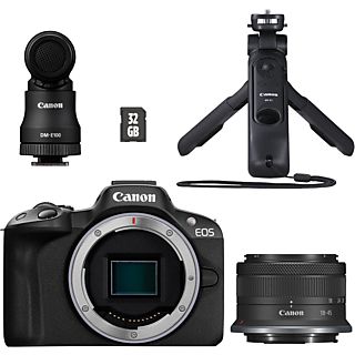 CANON EOS R50 Vlogger Kit - Appareil photo à objectif interchangeable Noir