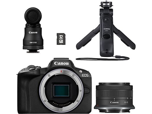 CANON EOS R50 Vlogger Kit - Fotocamera Nero